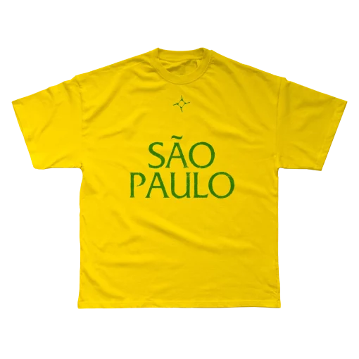 São Paulo City Tee Yellow