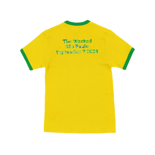 São Paulo Ringer Tee Yellow